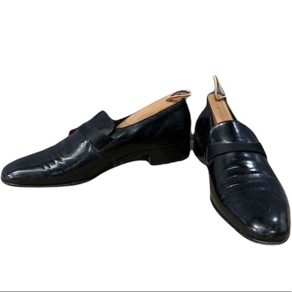 Rochester Bally Mens Shoes Black Sz. 8M S - Picture 1 of 15